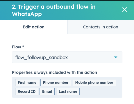 Initiate a Hilos Flow from within HubSpot Workflows