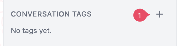 Conversation tags