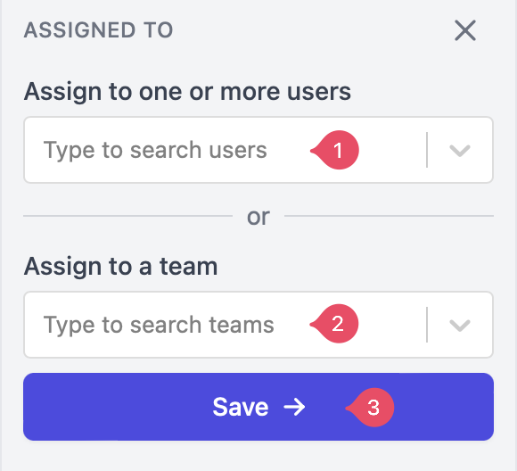 Conversation assignee