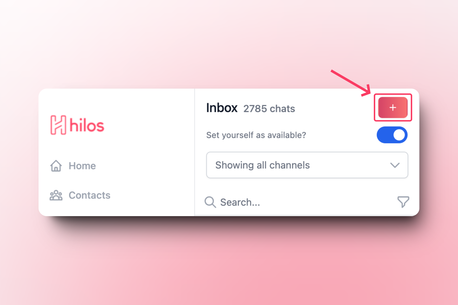 How to start a conversation in Hilos
