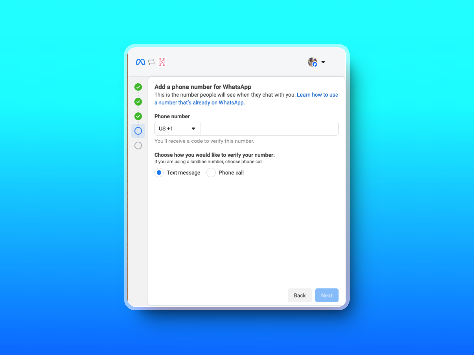 Verify your phone number