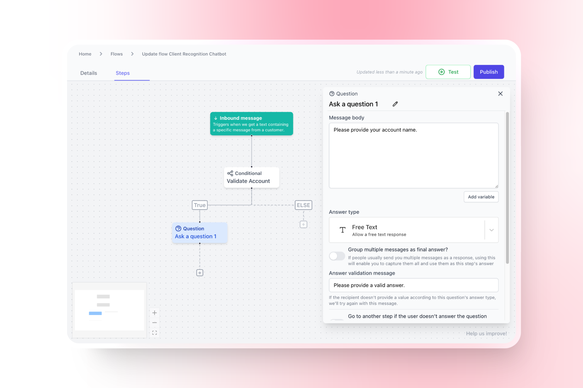 Path 1 Question Step