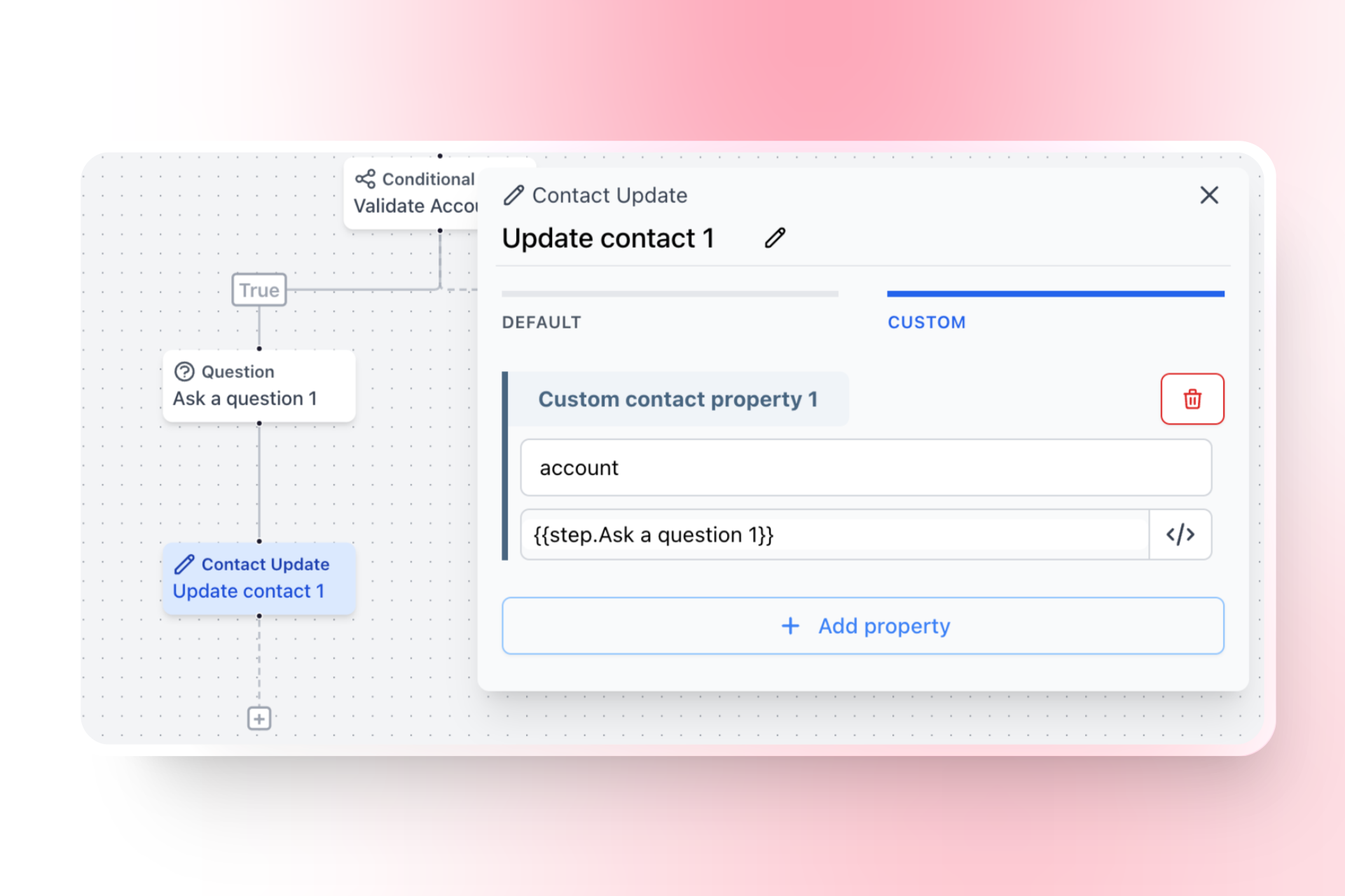 Contact Update Property