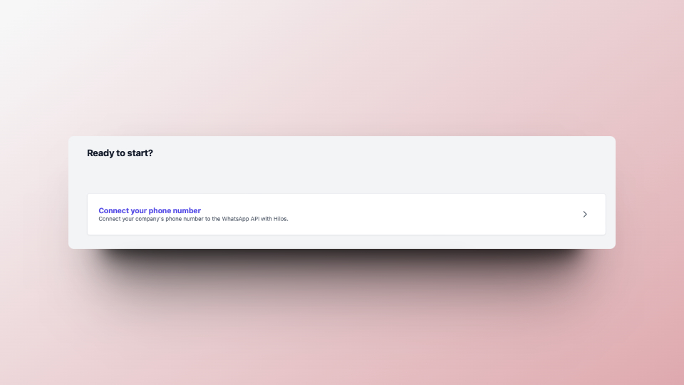 Connect a new number